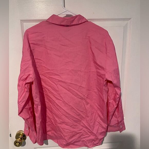 Pink boyfriend style blouse h&m NEW - Picture 2 of 4